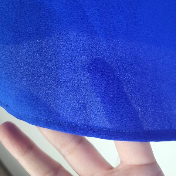 Brixon Ivy Shirt Womens Medium Royal Blue Black Sleeveless Round Neck - Picture 6 of 9